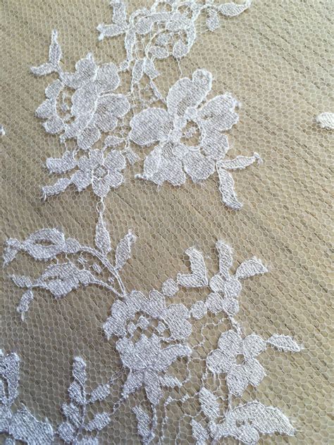 white metallic lace fabric|bright white chantilly fabric.